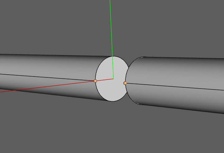 Image for port placement on a dipole antenna