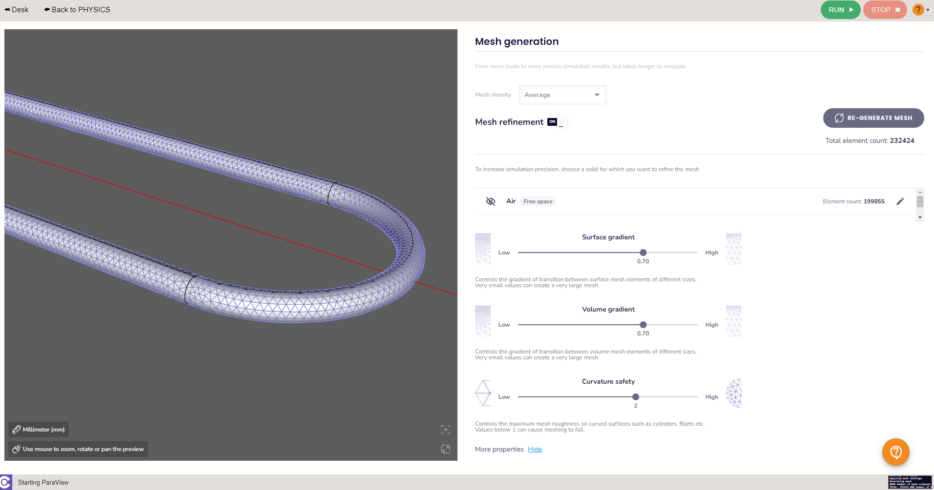 manual meshing